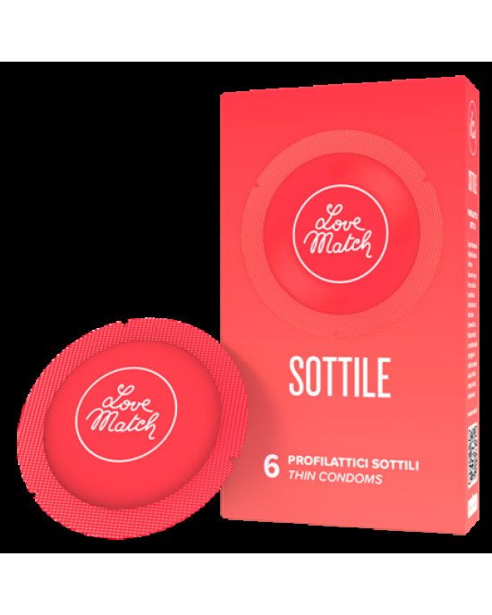 Презервативи - Sottile (Thin), 54 мм, 6 шт.