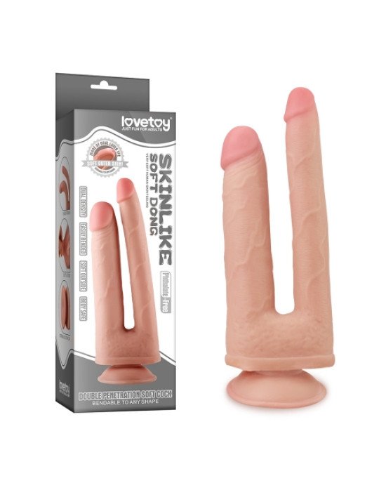 Фалоімітатор - Skinlike Double Penetration Soft Cock Фалоімітатор - Skinlike Double Penetration Soft Cock