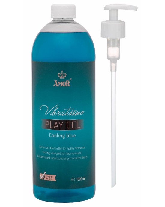 Лубрикант - Vibratissimo Cooling Blue, 1000 мл Лубрикант - Vibratissimo Cooling Blue, 1000 мл