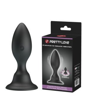 Анальна пробка - Pretty Love Push Over To Trigger Vibration Black