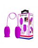Кліторальний стимулятор з віброяйцем - Pretty Love Daisy Licking Vibrator Purple Кліторальний стимулятор з віброяйцем - Pretty Love Daisy Licking Vibrator Purple