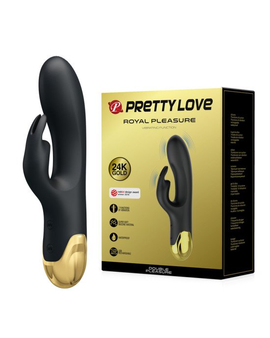 Вібратор - Pretty Love Royal Pleasure Double Pleasure Black Вібратор - Pretty Love Royal Pleasure Double Pleasure Black