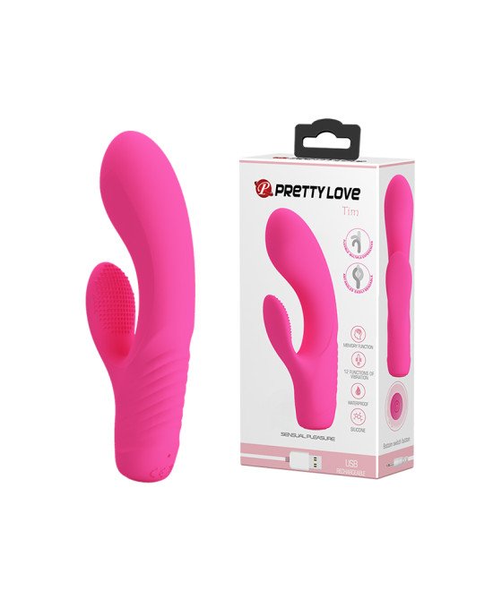 Вібратор - Pretty Love Tim Vibrator Pink