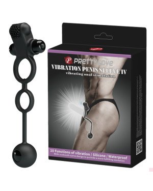 Ерекційне кільце - Pretty Love Vibration Penis Sleeve IV Black