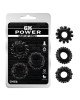 Ерекційні кільця - GK Power Gear Up Rings Black Ерекційні кільця - GK Power Gear Up Rings Black