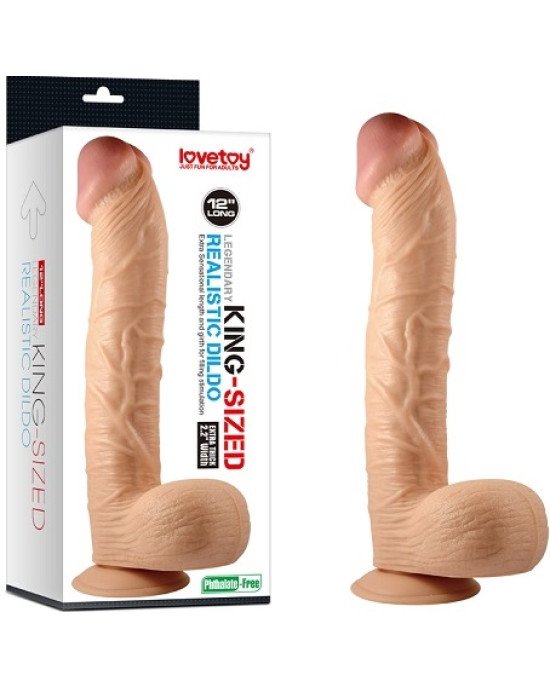 Фалоімітатор - King-Sized Realistic Dildo 12 Фалоімітатор - King-Sized Realistic Dildo 12
