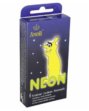 Презервативи - Amor Neon, 6 шт.