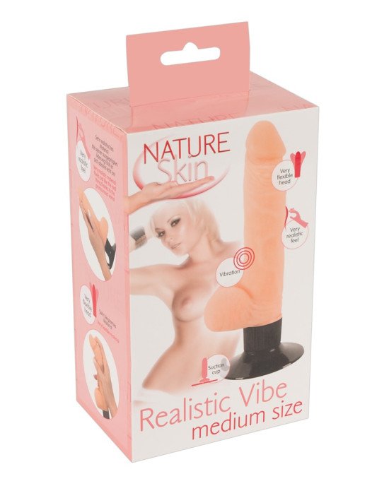 Реалістичний вібратор - Nature Skin Realistic Vibe Medium Size