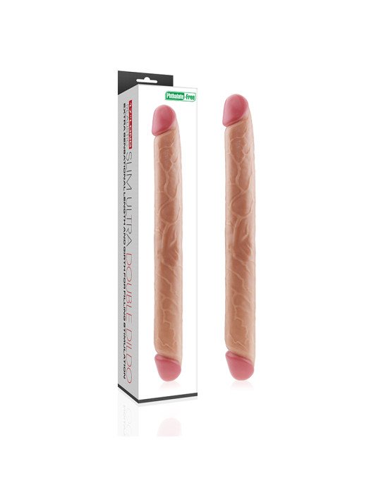 Двосторонній фалоімітатор - King-Sized Realistic Slim Ultra Double Dildo 17 Двосторонній фалоімітатор - King-Sized Realistic Slim Ultra Double Dildo 17