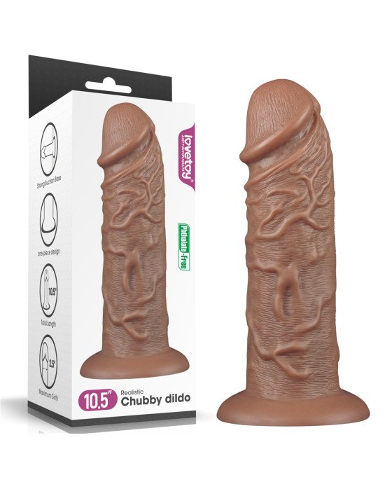 Фалоімітатор - King-Sized Realistic Chubby Dildo 10.5 Фалоімітатор - King-Sized Realistic Chubby Dildo 10.5