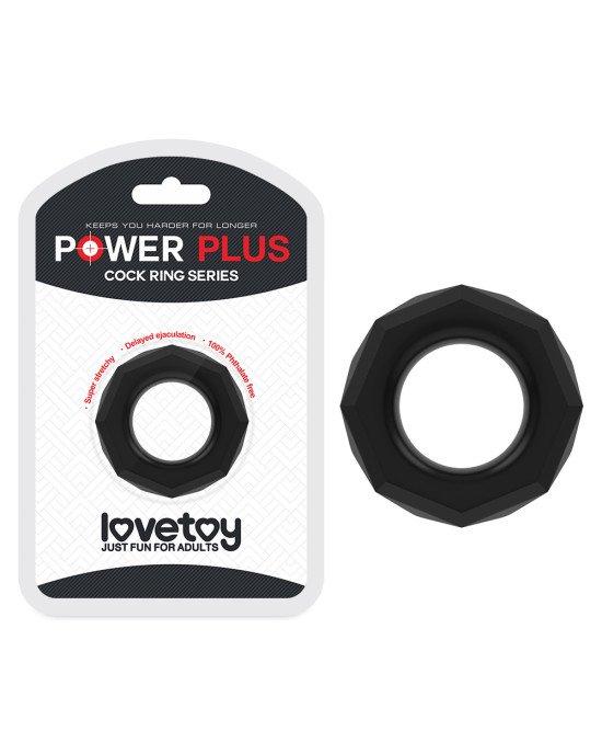 Ерекційне кільце - Power Plus Cockring 4 Black Ерекційне кільце - Power Plus Cockring 4 Black