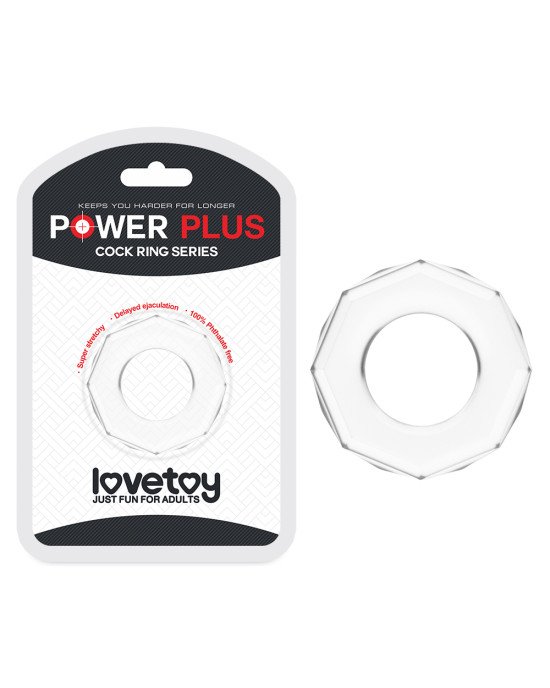 Ерекційне кільце - Power Plus Cockring 4 Clear Ерекційне кільце - Power Plus Cockring 4 Clear