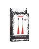 Затискачі для сосків - Bondage Fetish Glamor Tassel Nipple Clamp Red Затискачі для сосків - Bondage Fetish Glamor Tassel Nipple Clamp Red