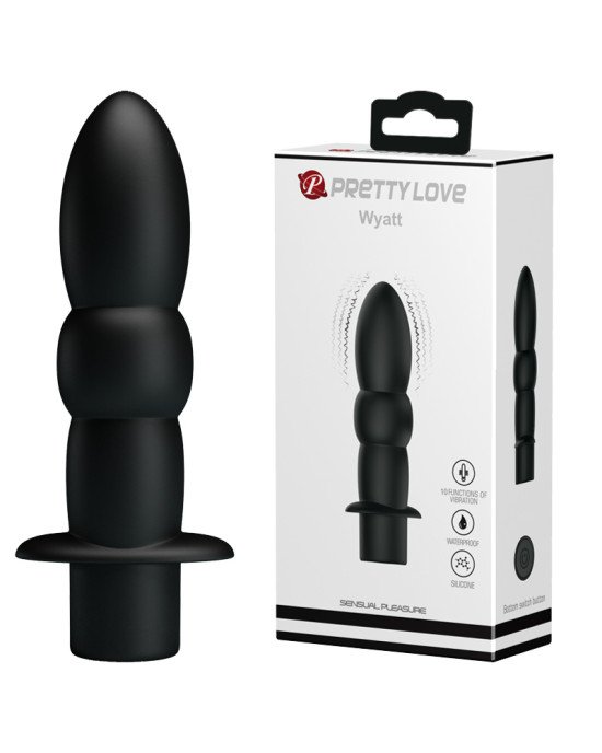 Вібратор - Pretty Love Wyatt Anal Plug Black Вібратор - Pretty Love Wyatt Anal Plug Black