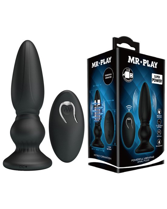 Масажер простати - Mr.Play Vibrating Prostate Massager Black Масажер простати - Mr.Play Vibrating Prostate Massager Black