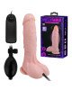 Вібратор - Inflatable Vibrator With Pump Flesh, 18,8 см