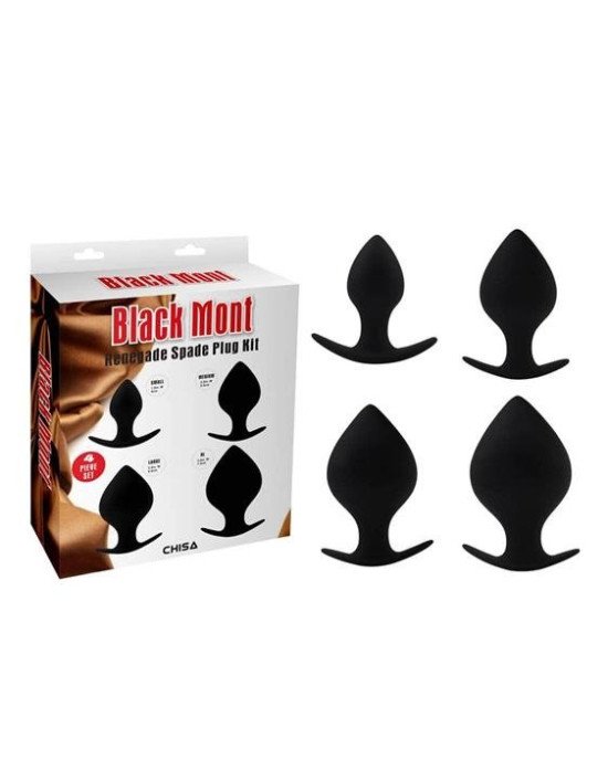 Набір анальних пробок - Black Mont Renegade Spade Plug Kit Набір анальних пробок - Black Mont Renegade Spade Plug Kit