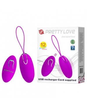 Віброяйце - Pretty Love Jacqueline Vibrating Egg Purple