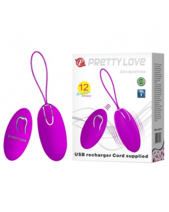 Віброяйце - Pretty Love Jacqueline Vibrating Egg Purple Віброяйце - Pretty Love Jacqueline Vibrating Egg Purple