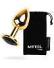 Анальний страз Metal By Toyfa, метал, золотистий, з кристалом кольору турмалін, 7 см, ø 2,8 см, 50 г Анальний страз Metal By Toyfa, метал, золотистий, з кристалом кольору турмалін, 7 см, ø 2,8 см, 50 г