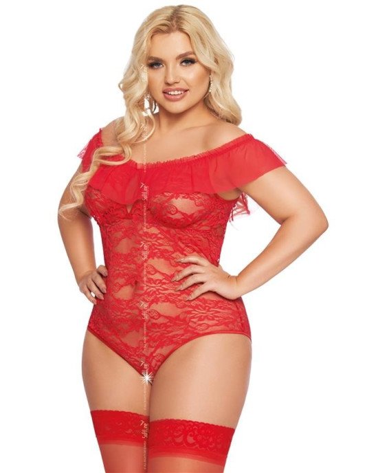 Боді - Kamila, red 3XL Боді - Kamila, red 3XL