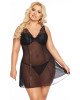 Пеньюар - Berta, black 3XL Пеньюар - Berta, black 3XL