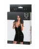 Плаття Glossy Naomi з матеріалу Wetlook, чорне S Плаття Glossy Naomi з матеріалу Wetlook, чорне S
