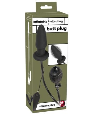 Анальна пробка - Inflatable + Vibrating Butt Plug