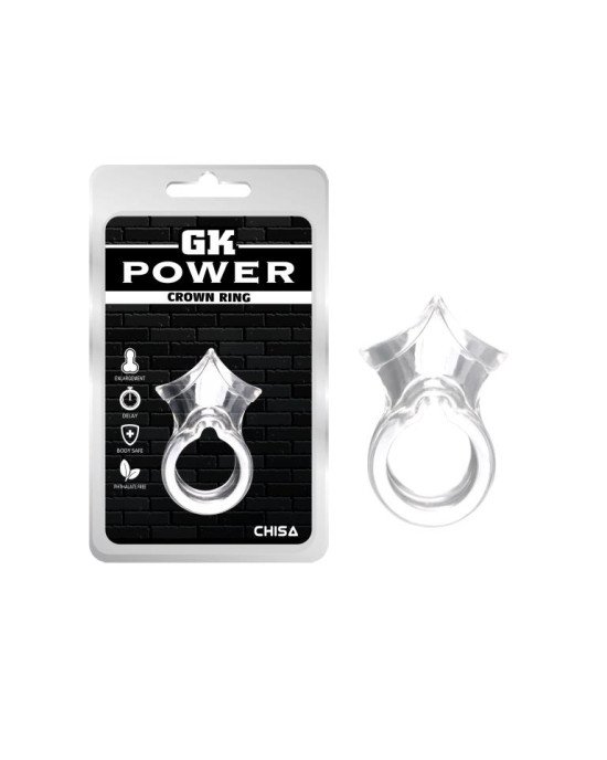 Ерекційне кільце - GK Power Crown Ring Clear Ерекційне кільце - GK Power Crown Ring Clear