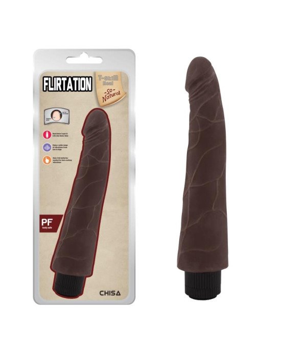 Вібратор - T-skin ReaL Flirtation Brown