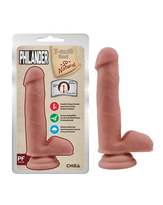 Фалоімітатор - T-skin ReaL Philander Flesh Фалоімітатор - T-skin ReaL Philander Flesh