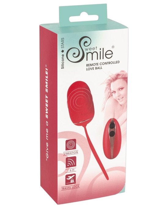 Віброяйце - Sweet Smile Remote Controlled Love Ball Віброяйце - Sweet Smile Remote Controlled Love Ball
