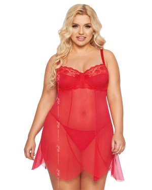 Пеньюар - Carla, red 2XL