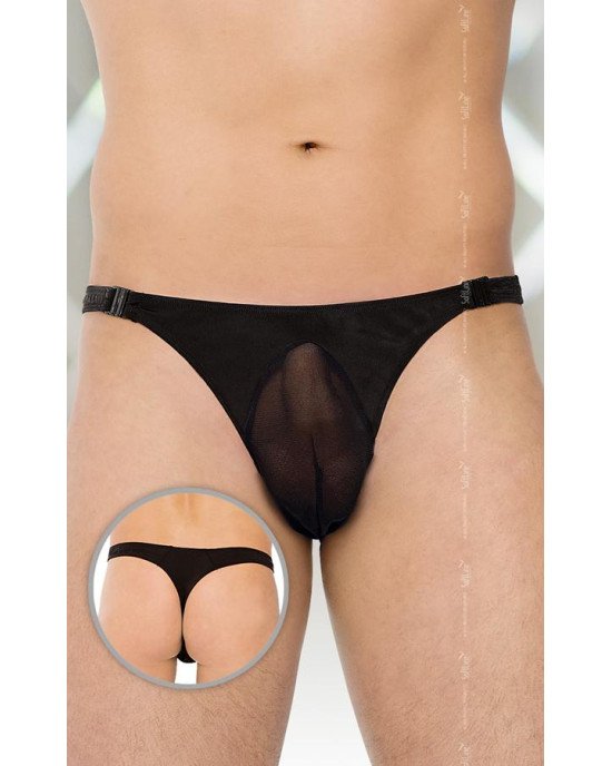 Чоловічі стрінги - Thongs 4502, black XL Чоловічі стрінги - Thongs 4502, black XL