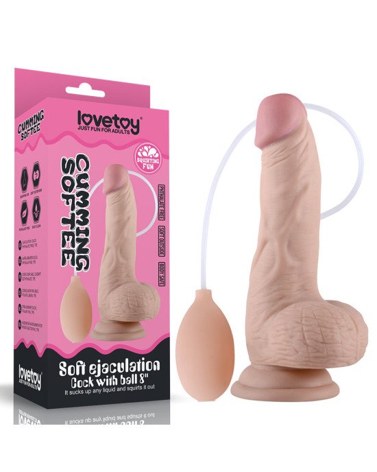Фалоімітатор - Soft Ejaculation Cock With Ball 8