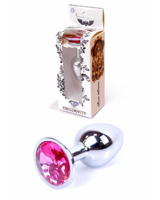 Анальна пробка - Jewellery Silver Plug Pink