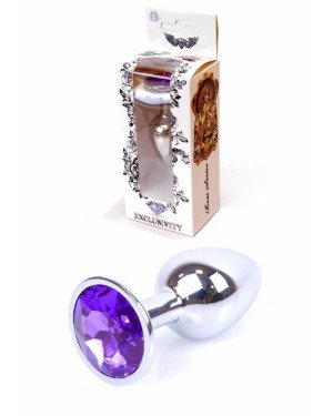 Анальна пробка - Jewellery Silver Plug Purple