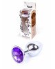 Анальна пробка - Jewellery Silver Plug Purple Анальна пробка - Jewellery Silver Plug Purple