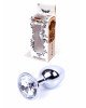 Анальна пробка - Jewellery Silver Plug Clear Анальна пробка - Jewellery Silver Plug Clear