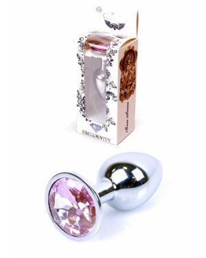 Анальна пробка - Jewellery Silver Plug Light Pink