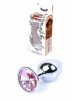 Анальна пробка - Jewellery Silver Plug Light Pink Анальна пробка - Jewellery Silver Plug Light Pink