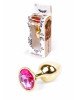 Анальна пробка - Jewellery Gold Plug Pink Анальна пробка - Jewellery Gold Plug Pink