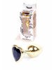Анальна пробка - Jewellery Gold Heart Plug Black Анальна пробка - Jewellery Gold Heart Plug Black
