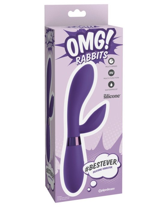 Вібратор - #Bestever OMG Rabbits Vibrator Purple