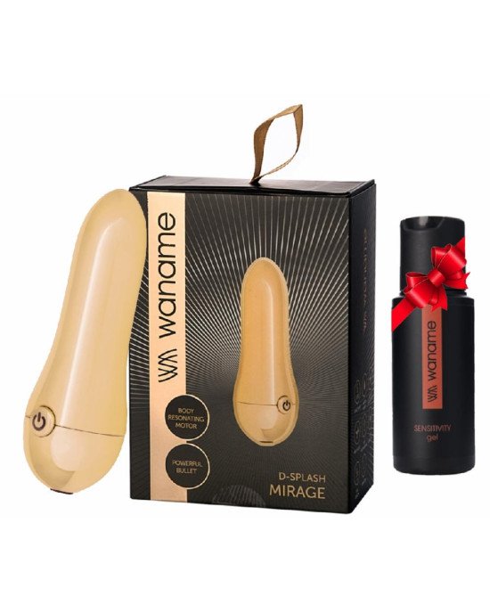 Вібратор Waname D-Splash Mirage + Sensitivity Gel, 50 мл Вібратор Waname D-Splash Mirage + Sensitivity Gel, 50 мл