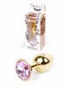 Анальна пробка - Jewellery Gold Plug Light Pink