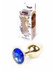 Анальна пробка - Jewellery Gold Plug Dark Blue Анальна пробка - Jewellery Gold Plug Dark Blue