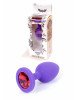 Анальна пробка - Jewellery Purple Silicon Plug Small Red Анальна пробка - Jewellery Purple Silicon Plug Small Red