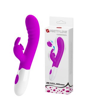 Вібратор - Pretty Love Cerberus Licking Vibrator Purple