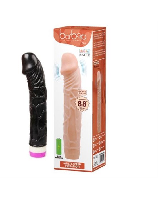 Вібратор - Barbara Bob Vibrator Black, 22,5 см